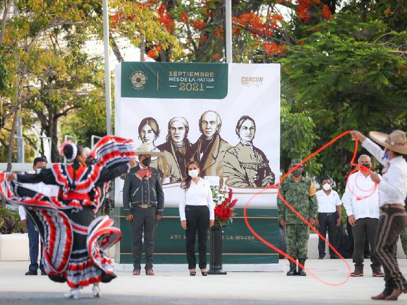 Cancún conmemora el 211 aniversario de la lucha por la Independencia